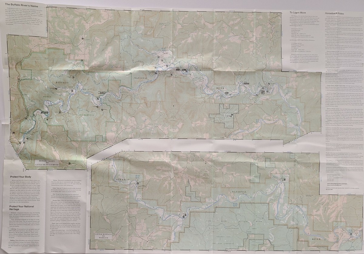 National Geographic Buffalo National River (West Half) Arkansas