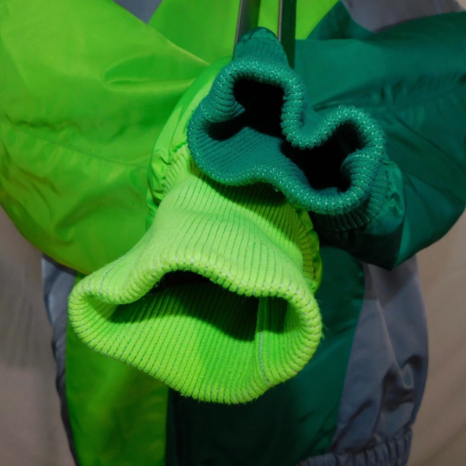 Jaqueta de snowmobile masculina vintage Arcticwear gato LT verde neon zíper completo Thinsulate Artco - Imagem 4 de 4