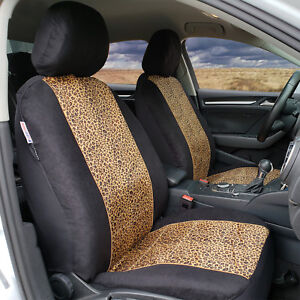 Universal Seat Cover Car Truck Suv, Black Cheetah Print Car Seat Covers