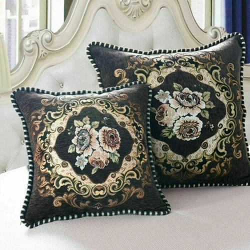 Embroidery Cushion Cover European Throw Pillow Case Retro Sofa Home Decor - Picture 3 of 27