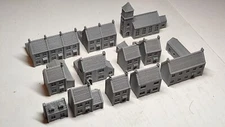 6mm Scale Table Top Wargaming European Village 2 – 12 Buildings