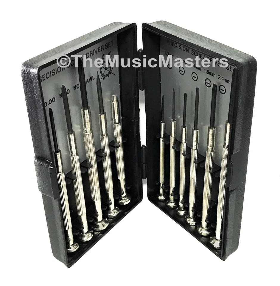 11 Piece Precision Mini Screwdriver Set Hand Tool Eyeglasses Watch Repair Kit - Image 2 of 4