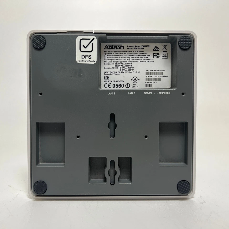 Adtran Bluesocket 2030 802.11ac (3x3:3) Indoor AP - Image 2 of 4