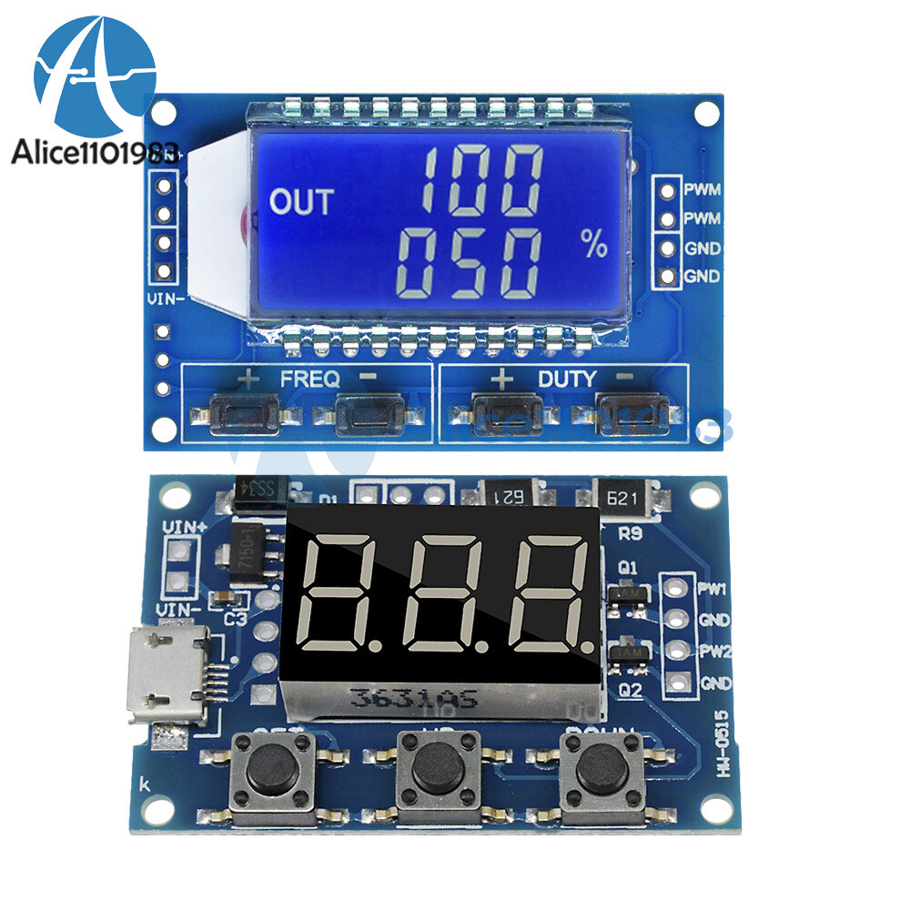 Adjustable PWM Pulse Frequency Duty Cycle Square Wave Signal Generator  Module