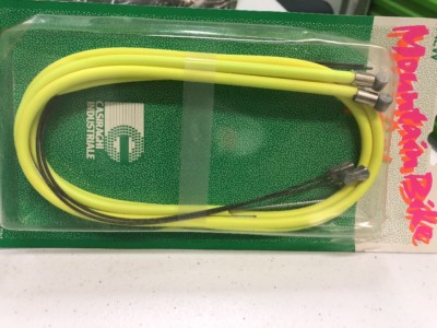 Kit Cavi E Guaine Freno Per MTB Casiraghi - Nuovo Vecchio Stock, Colore Arancione Neon