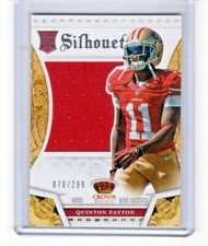 QUINTON PATTON 2013 Crown Royale ROOKIE SILHOUETTES Materials #30 (070/299) 