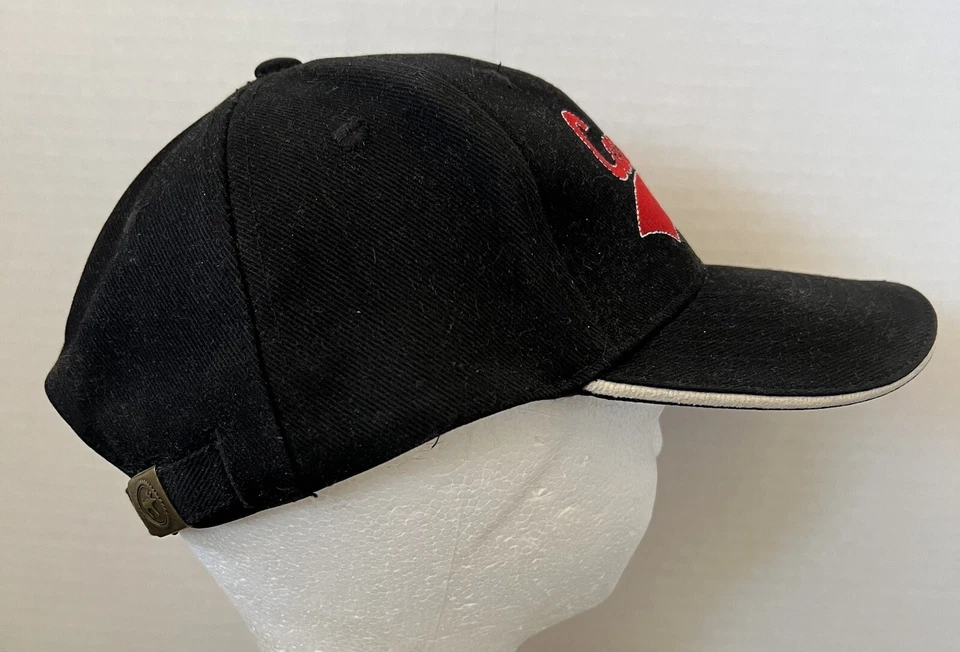 Canada Hat Black Red Script Spellout Travel Tourist 1990s OSFA - Image 4 of 4