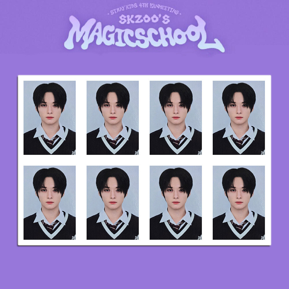 Kpop Stray Kids SKZOO's Magic School ID PHOTO Uniform ID Photo