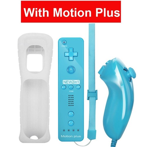 Mando a distancia Motion Plus & Nunchuck+Funda para consola Nintendo Wii/Wii U - Imagen 22 de 30