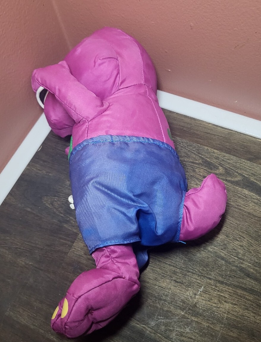 BARNEY THE PURPLE DINOSAUR WATER BATH TIME POOL PLUSH 2007 JAKKS