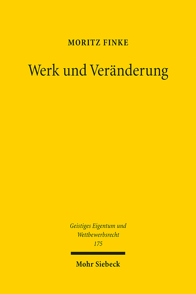 Moritz Finke / Werk Und Veränderung