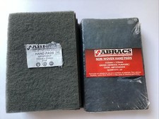 Abracs Hand Pads 19 152 x 229mm Non Woven 10x General  grey & 9 Fine Grit  Green