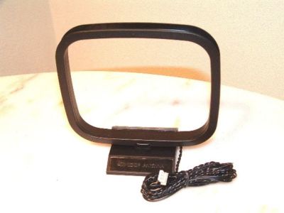 HiFi AM/FM Loop Antenna w/ 3 Pin connector for Sony/Sharp receiver audio system