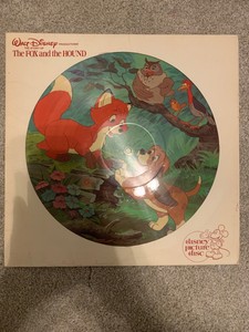 The Fox And The Hound Lp Disneyland 3106 Picture Disc Kurt Russell Ebay
