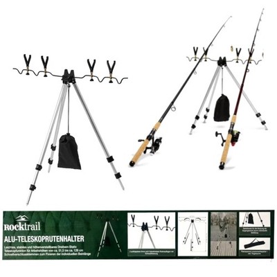Rocktrail Teleskoprutenhalter für Arbeitshöhen von ca. 51,5 bis ca. 126 cm