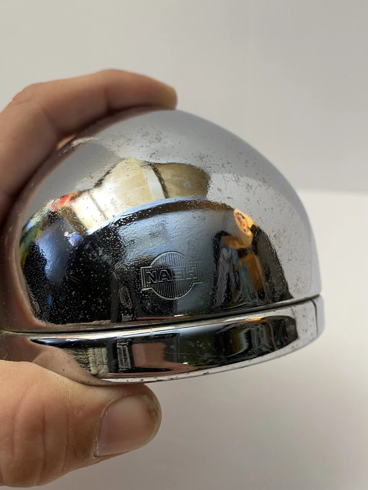 1930-е Аксессуар Nash Резервный Свет Прожектор Штампованный Хром Hot Rod Rat - Изображение 3 из 4