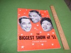 THE BIGGEST SHOW OF 51 PROGRAM NAT KING COLE SARAH VAUGHAN DUKE ELLINGTON & more — photo 1