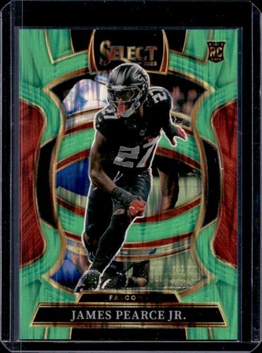 2025 Panini Select James Pearce Jr. Concourse RC Neon Green Prizm Shock #/699
