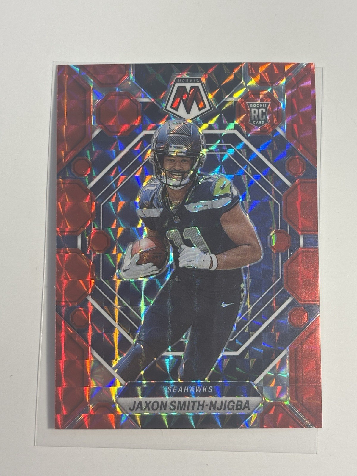 2023 Panini Mosaic Jaxon Smith-Njigba Red Mosaic Rookie 331
