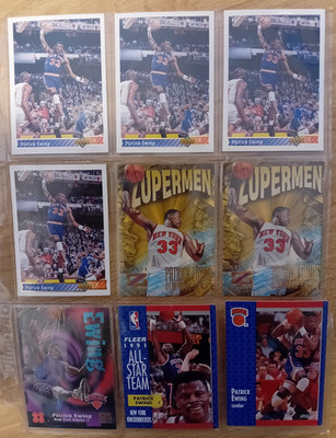 Top Rar 45 x Upper Deck, Fleer Basketball Patrick Ewing New York Knicks