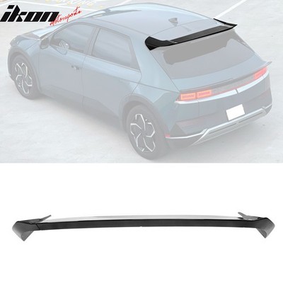 Fits 22-24 Hyundai Ioniq 5 IKON Style Gloss Black Rear Roof Spoiler Wing ABS 3PC