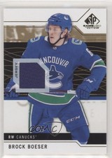 2018-19 Upper Deck SP Game Used Gold Jersey Brock Boeser #68 um0
