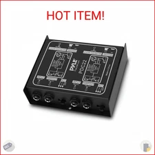 PYLE-PRO Premium Direct Injection Audio Box - Passive DI Unit Hum Eliminator w/