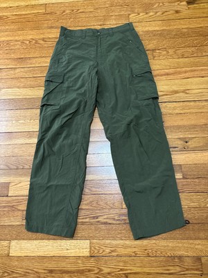 EMS Eastern Mountain Sports Mens Hiking Cargo Pants Size 30x30 Green 100% Nylon