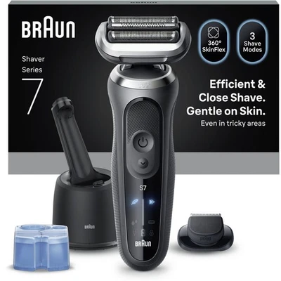 Rasoir électrique BRAUN Series 7 72-G7200cc Clean&Charge - Photo 1/4