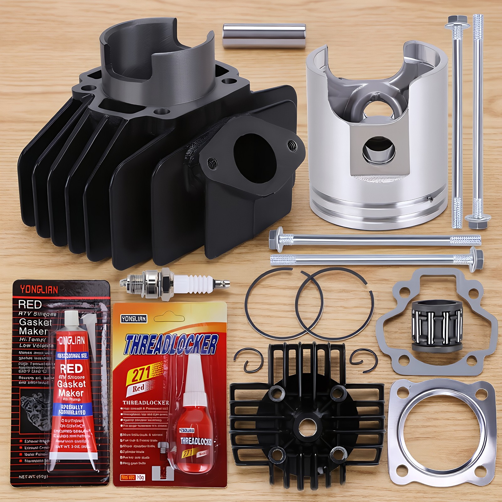 1984-1986 Yamaha YT60 Tri-Zinger 4-Zinger Head Cylinder Piston Top
