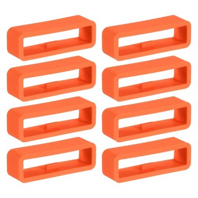 8 Pcs Watch Band Holder Loop, 26mm Universal Watch Replacement Band, Orange