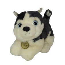 Aurora Miyoni Tots Plush Husky Puppy Dog Stuffed Animal Blue Eyes Realistic