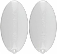 2x Cooker Hood Light Diffuser Plastic Lamp Cover 10cm x 5.2cm For Rangemaster