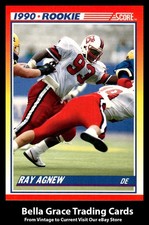 1990 Score Ray Agnew #293 NC State Wolfpack Rookie NFL Football