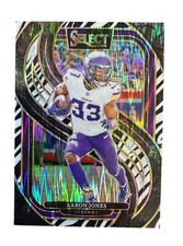 2024 Panini Select - Premier Level Aaron Jones #102 Zebra Shock