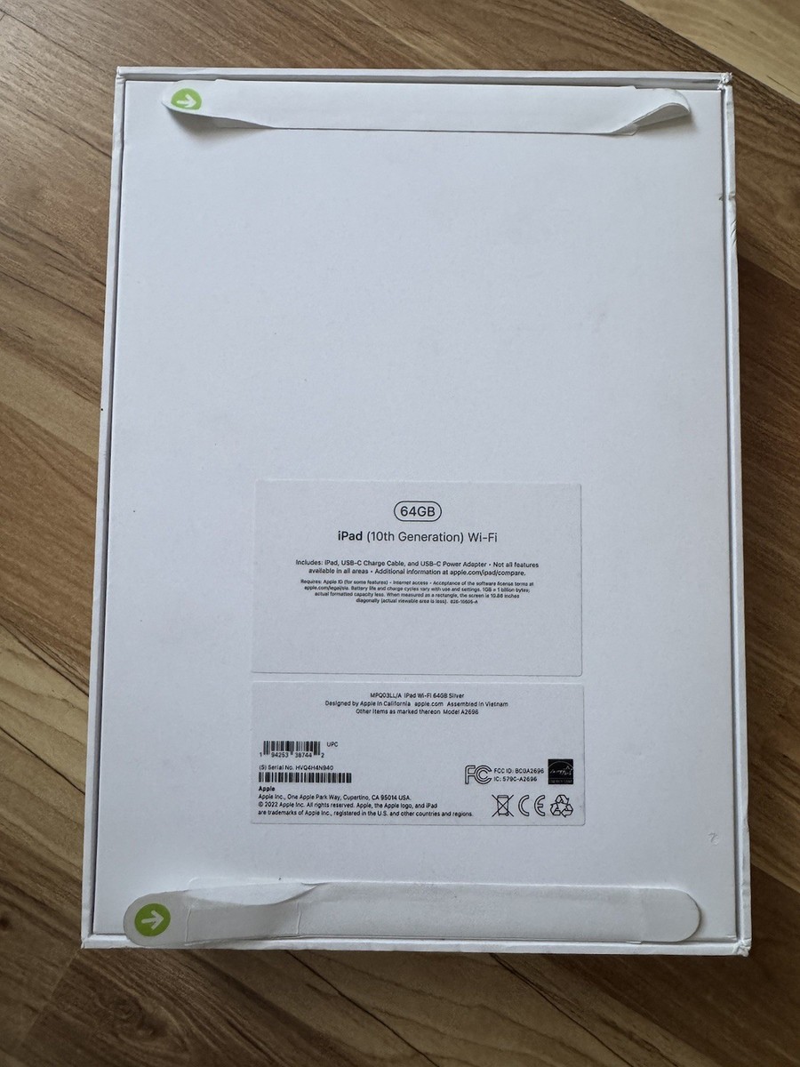 Buy Apple iPad (10th Generation) A2696 64 GB, Wi-Fi, 10.9 in