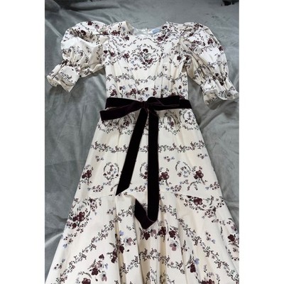 Antonio Melani Nicola Bathie Emilia Faille Dress NWOT Floral Cottagecore Sz 8