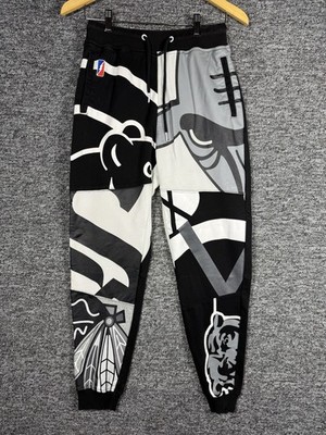 Post Game Sweat Pants Men s Medium Lots of Monochromatic Images Streetwear