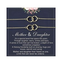 Zurlcdye Mother Daughter Necklace for Women 2 A:Mother Daughter Necklace