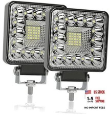 LED Tractor Work Lights, 4 Inch Square LED Light Pods 123W Off Road 123W 2PCS