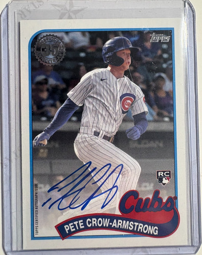 Pete Crow-Armstrong #89BA-PC 2024 Topps 1989 Autograph card