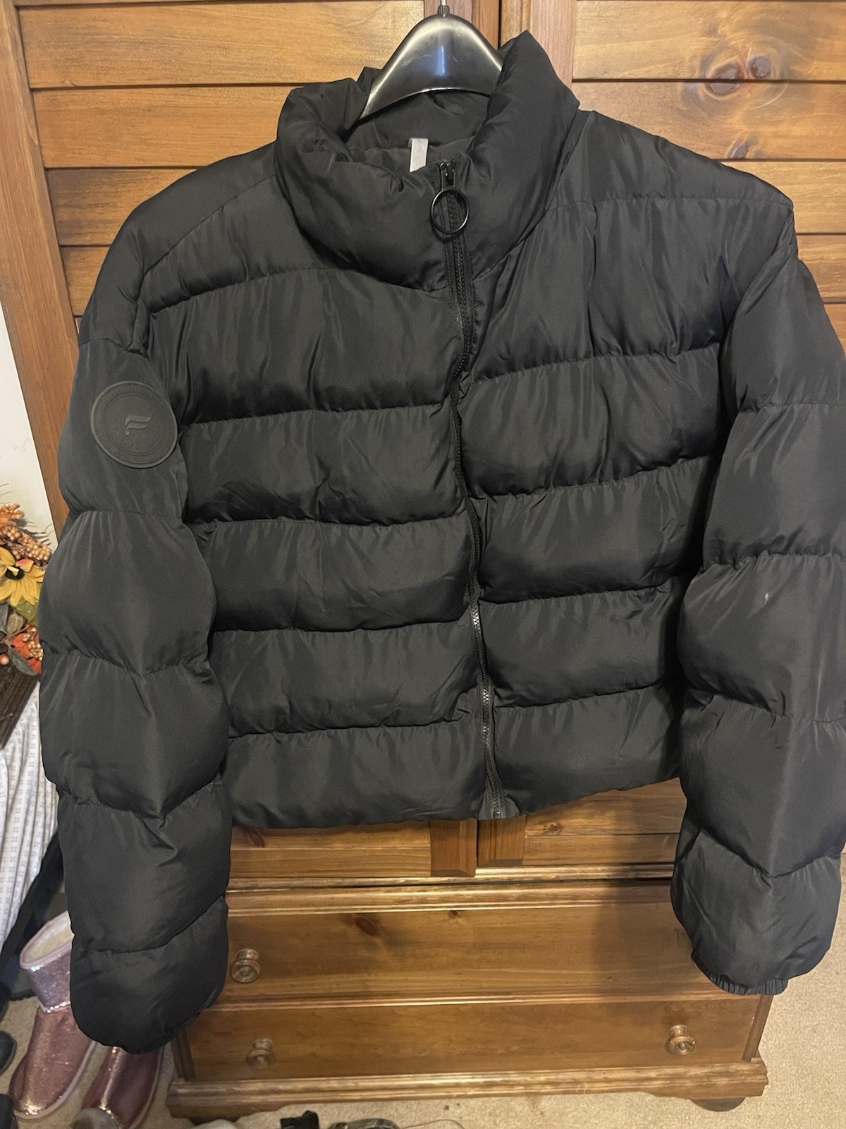 *~FABLETICS CROPPED PUFFER JACKET  SIE 2X~* Black… - image 5