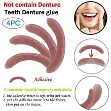 4PCS Temporary Smile Comfort Cosmetic Teeth Denture Glue For Denture Teeth UK
