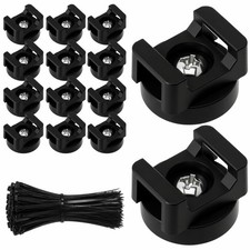 212 Pieces Magnetic Cable Zip Tie Mounts Base with 4/6/8/12 inch Cable Zip Ti...