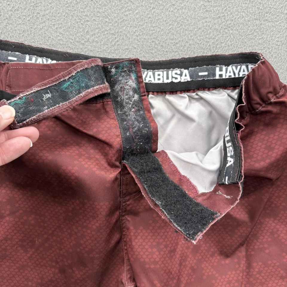 Pantalones Cortos de Lucha Hayabusa Para Hombres Grandes Rojos Negros MMA Grappling Gimnasio Entrenamiento Foto 2 de 4