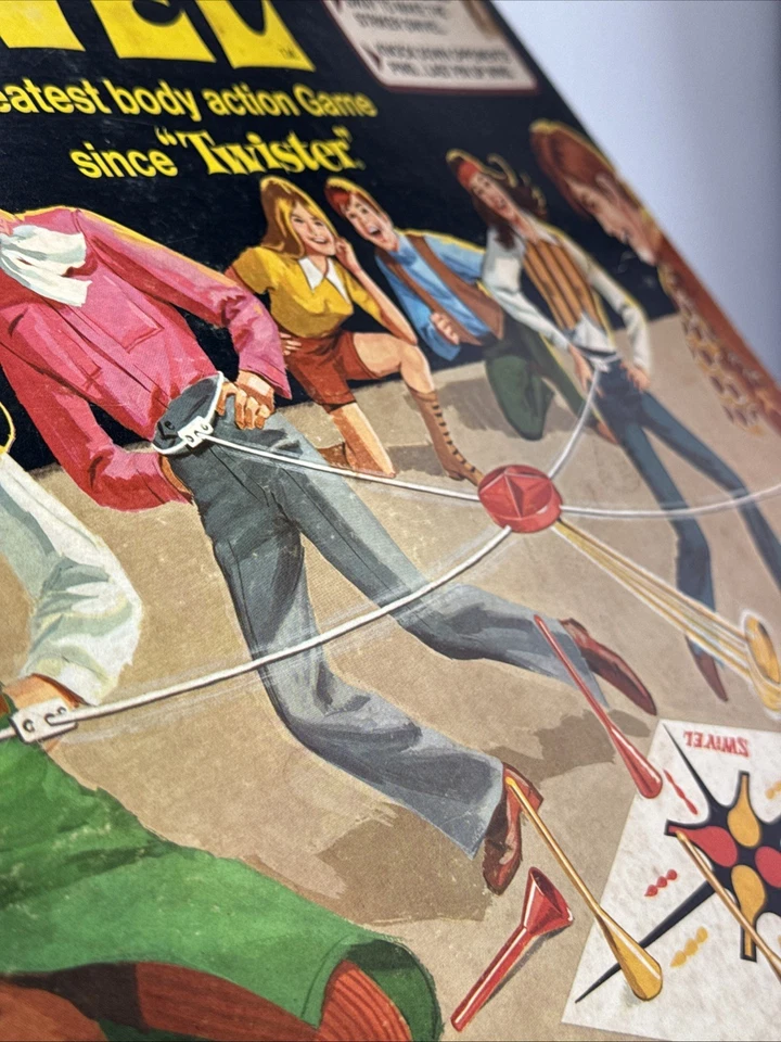 COMPLETE - SWIVEL Game 1970s Body Action Party; Milton Bradley; Activity Game - Image 4 of 4