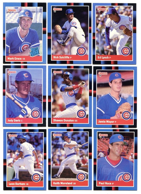 Lot Of (21) 1988 Donruss Baseball Cards - Chicago Cubs