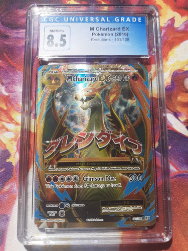 M Charizard-EX graded CGC 8.5 for sale on eBay