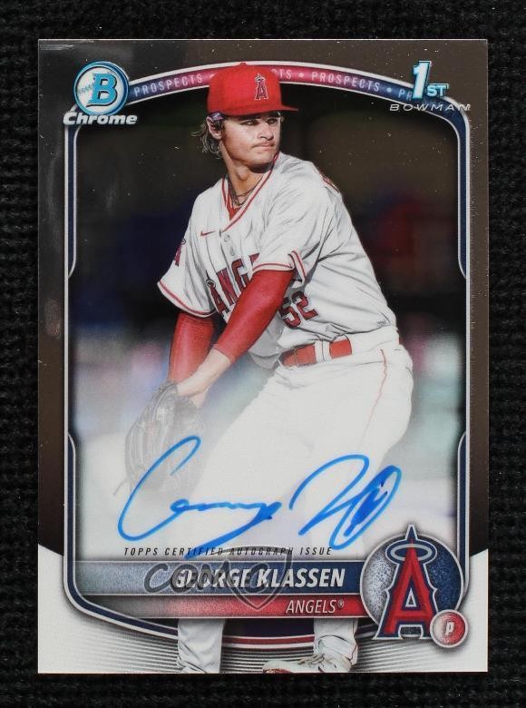2025 Bowman Chrome Prospect Auto George Klassen #CPA-GK Auto lg1