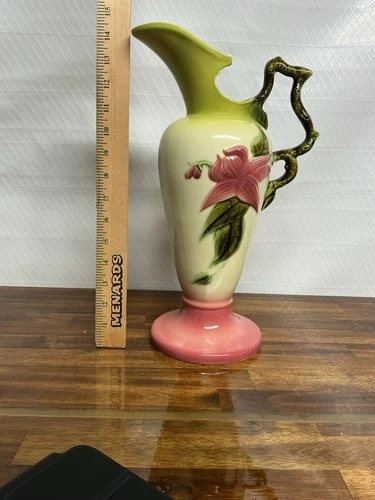 Hull Woodland Ewer  1950s W-24-13-1/2" Vintage Art Pottery